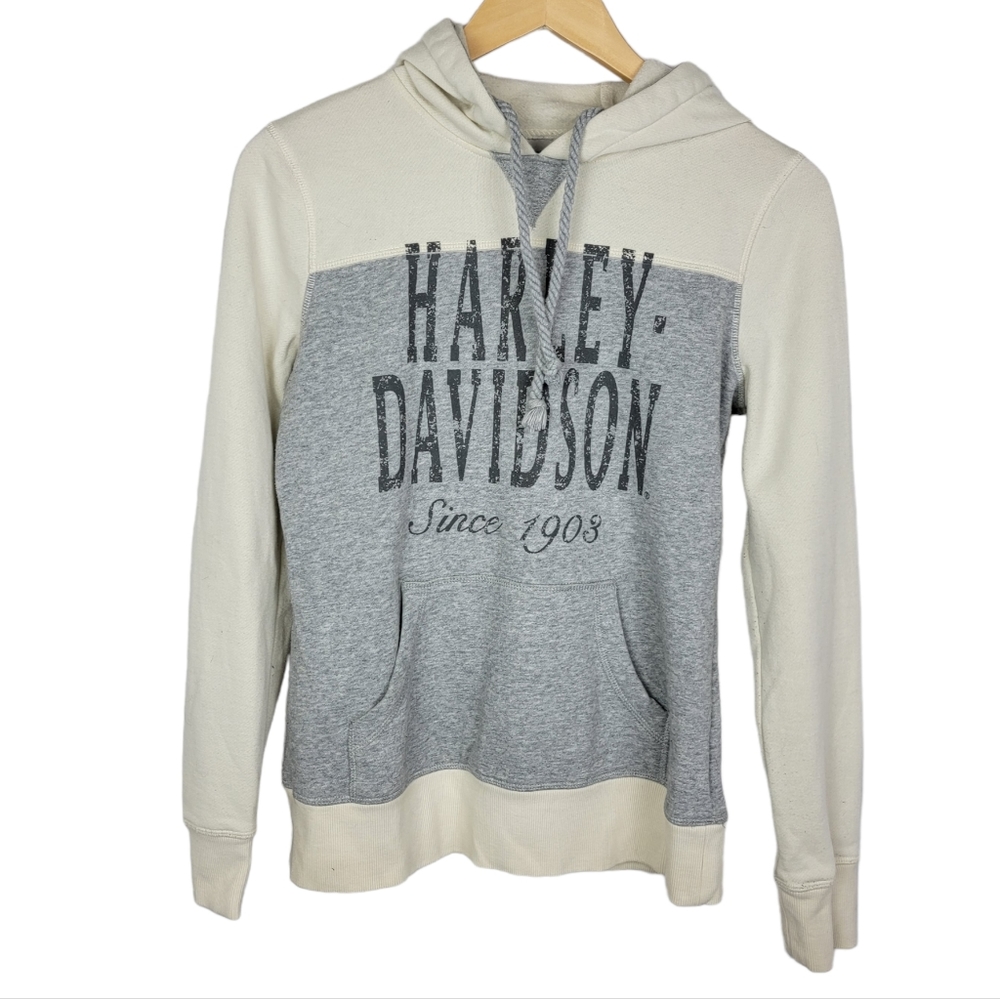 Harley-Davidson Two Tone Colorblocked Pullover Hoodie S